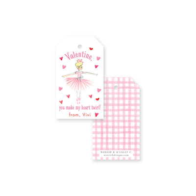 Ballet Watercolor Valentine