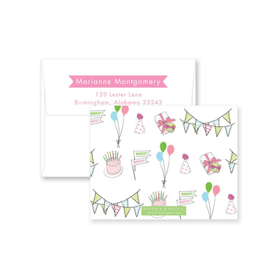 Celebrate Goods Times Flat Note Card