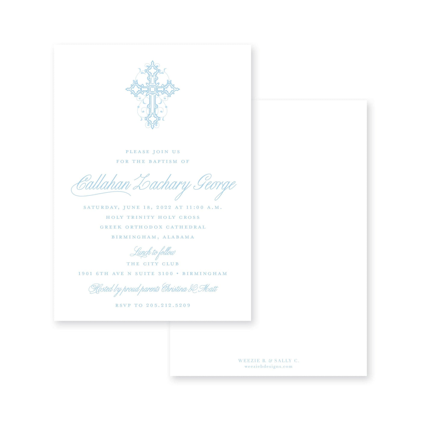Fanciful Cross Baptism