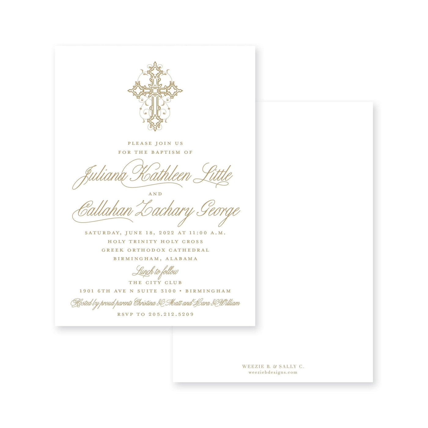 Fanciful Cross Baptism