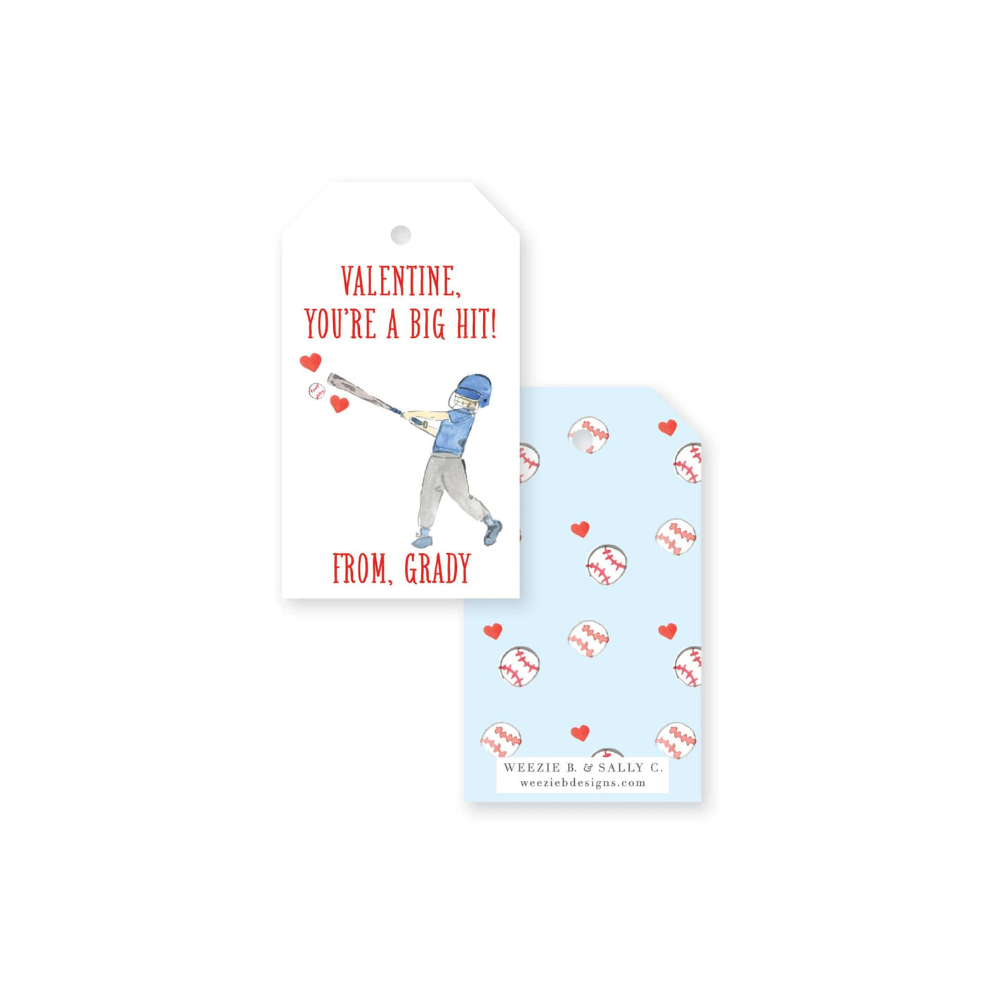 Baseball Big Hit Valentines