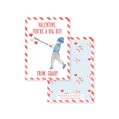 Baseball Big Hit Valentines
