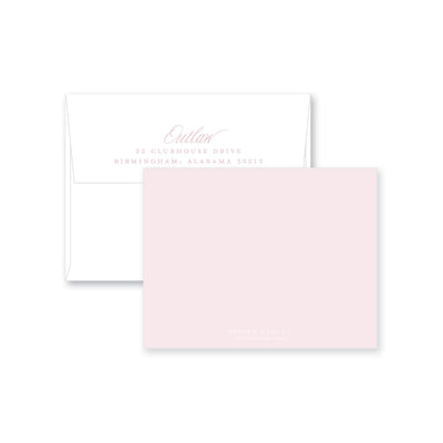 Bold Double Border Flat Note Card