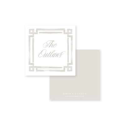 Bold Double Border Calling Card