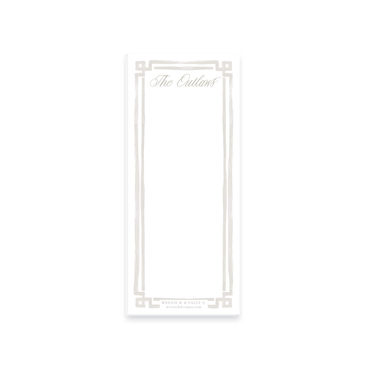 Bold Double Border Notepad