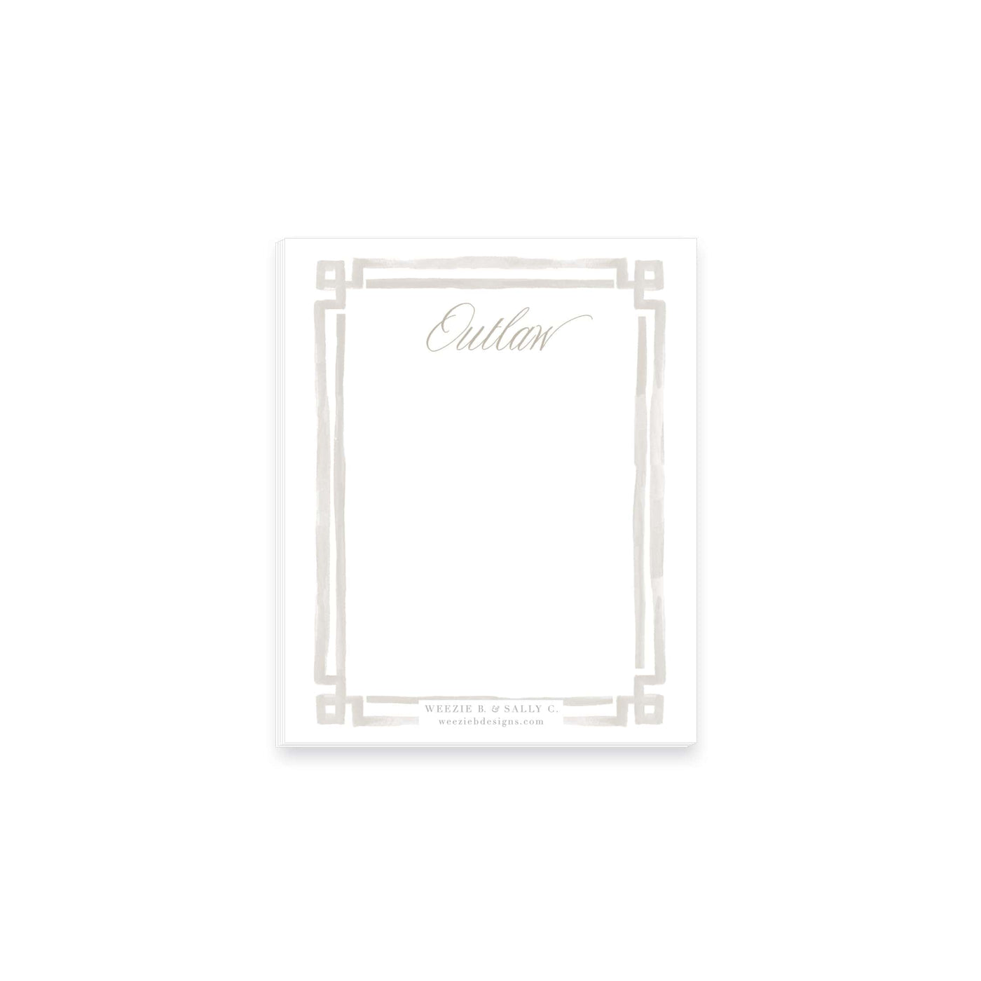 Bold Double Border Notepad