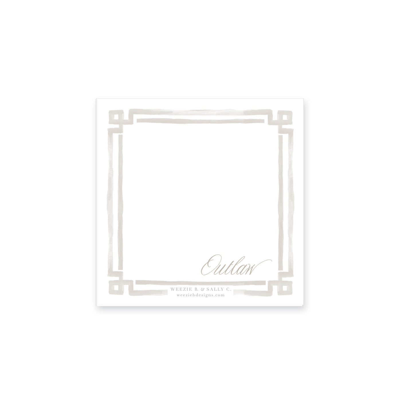 Bold Double Border Notepad