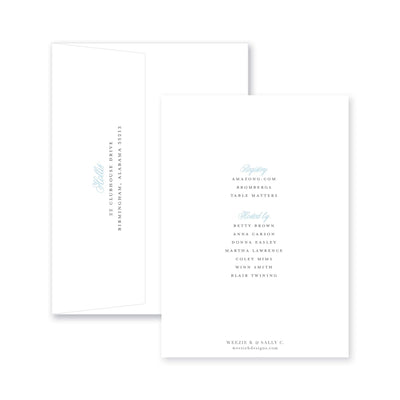 Bold Double Border Bridal Shower