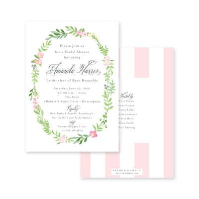 Blossomy Floral Wreath Bridal Shower