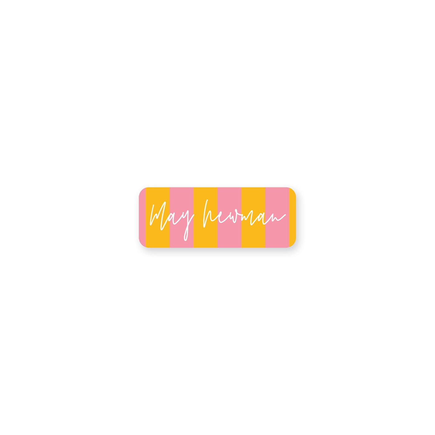 Bright Stripes Permanent Stickers