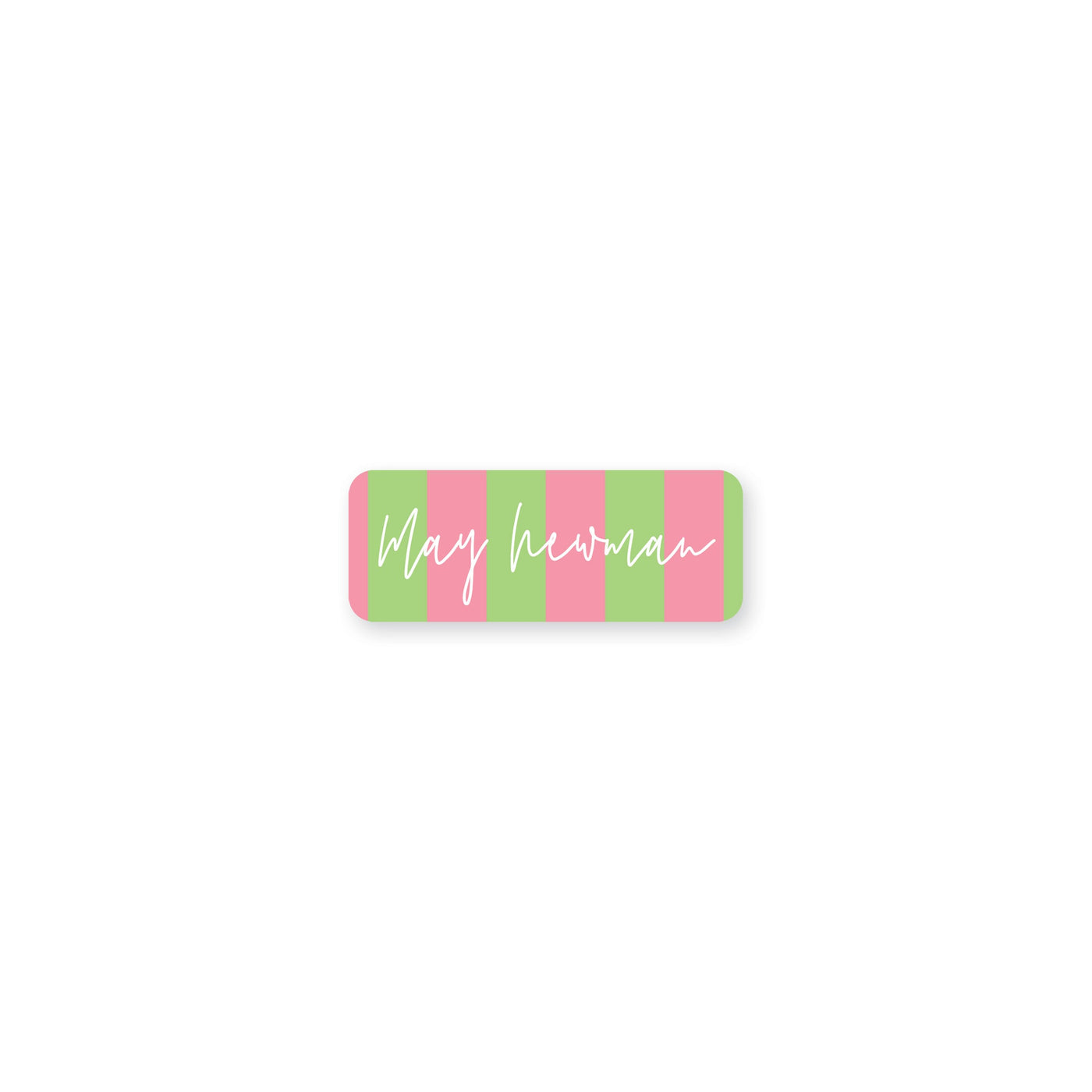 Bright Stripes Permanent Stickers