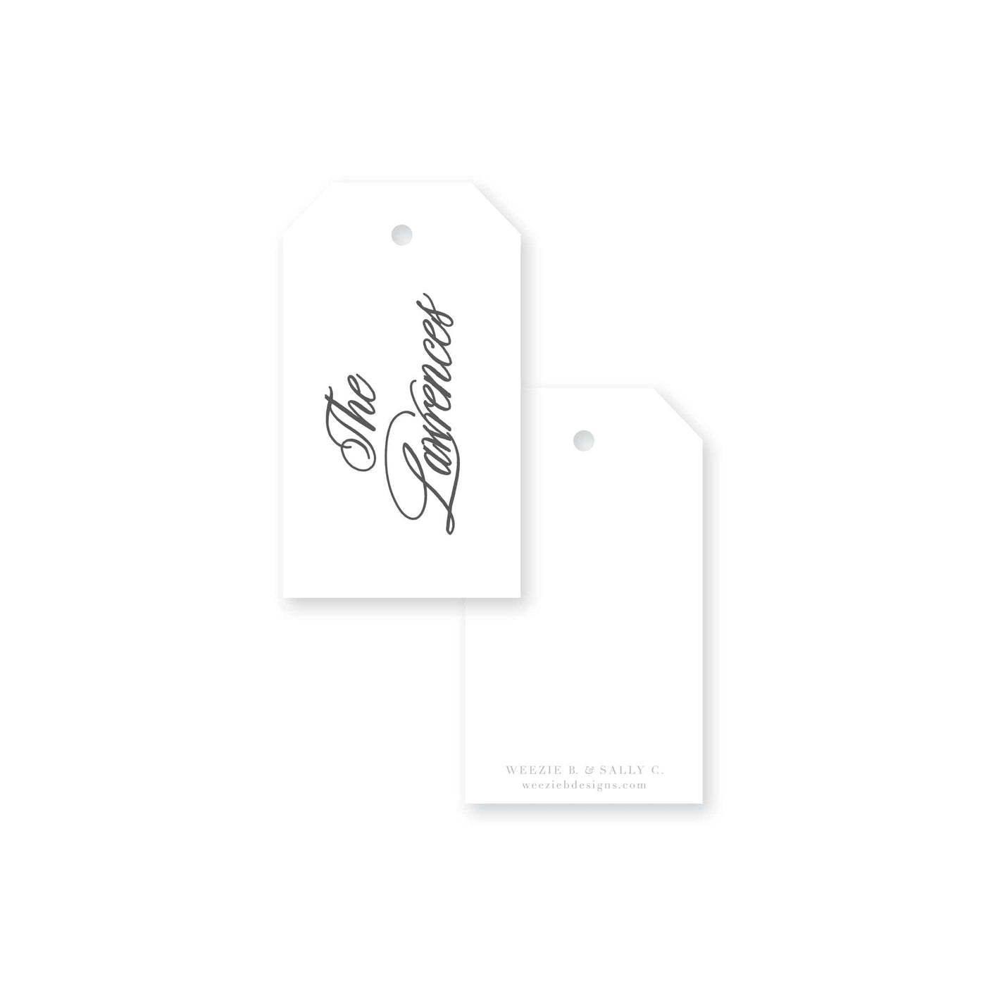 Brush Script Gift Tag