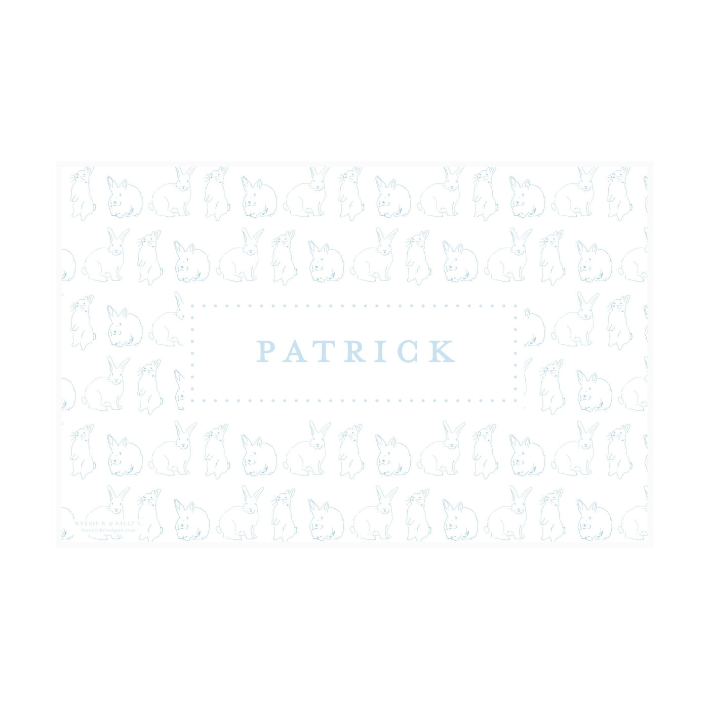 Peter Cottontail Pattern II Placemat