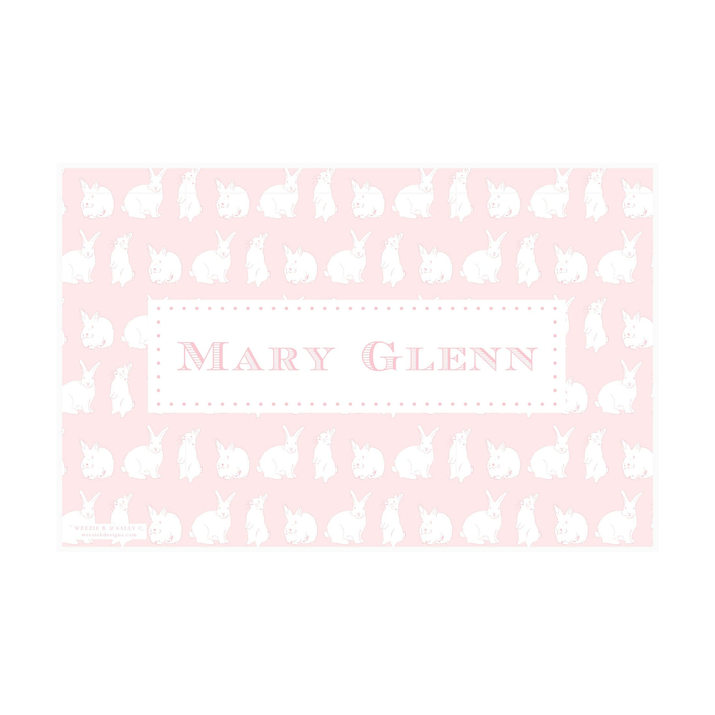 Peter Cottontail Pattern Placemat