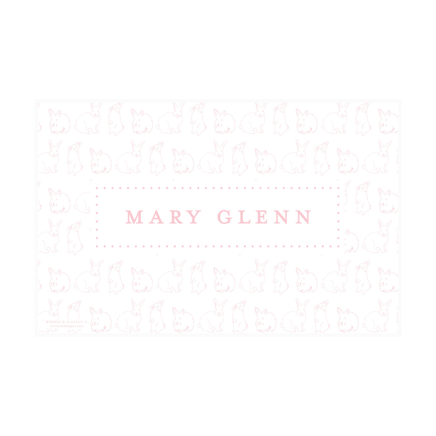 Peter Cottontail Pattern II Placemat