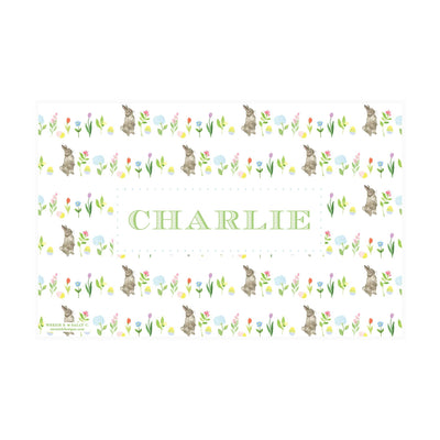 Easter Flowers Bunny Placemat