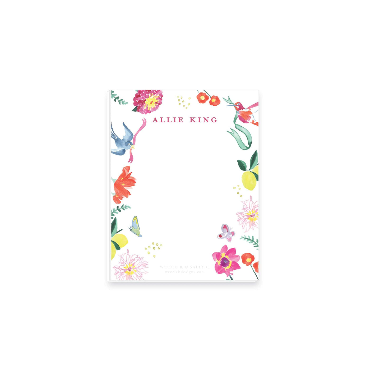 Butterfly Garden Notepad