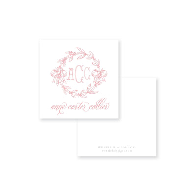 Victorian Wreath Calling Card