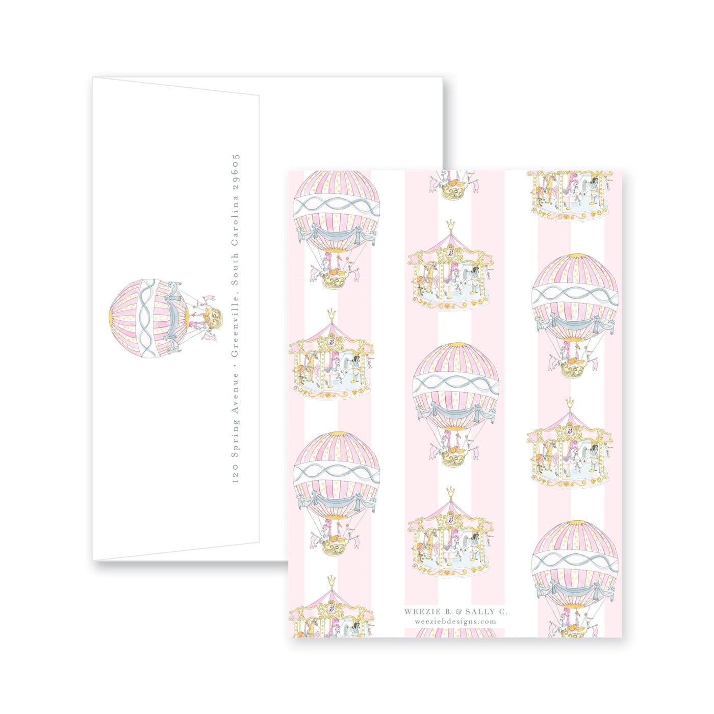 Carousel Fête Hot Air Balloon Birthday