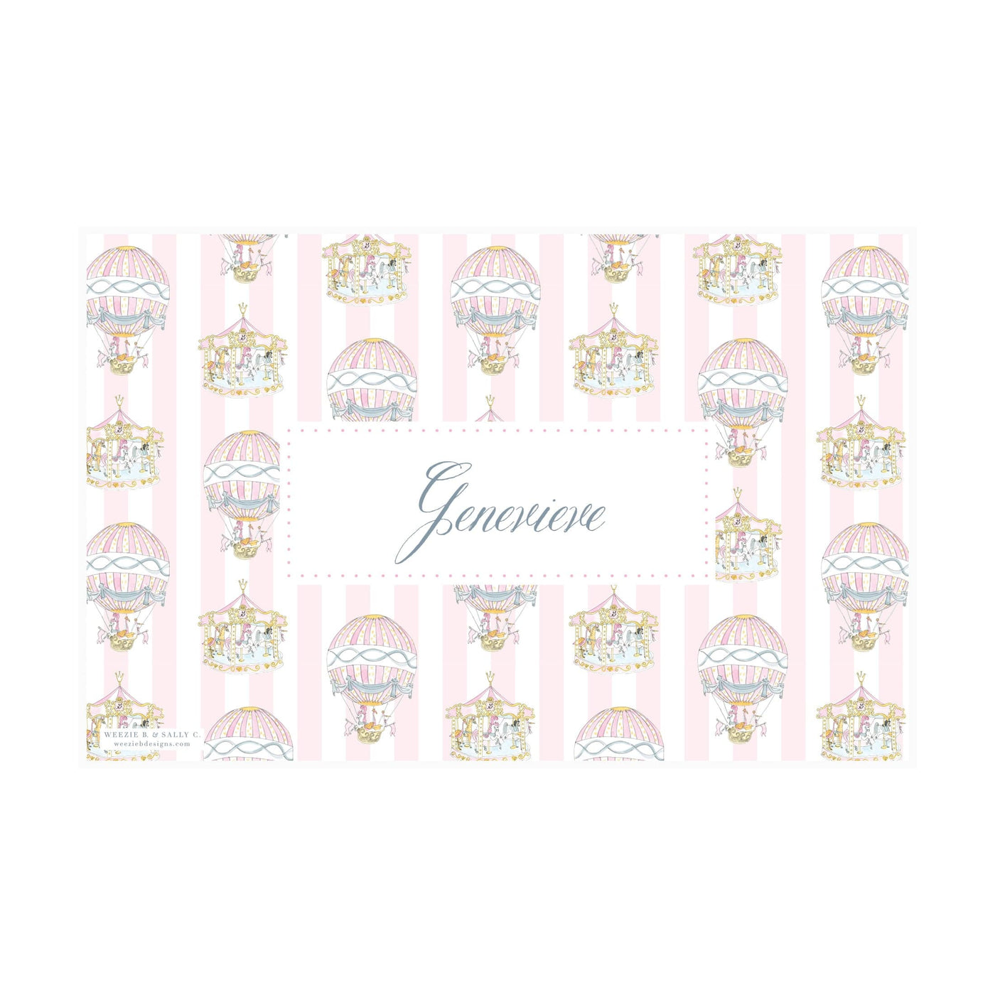 Carousel Hot Air Balloon Placemat