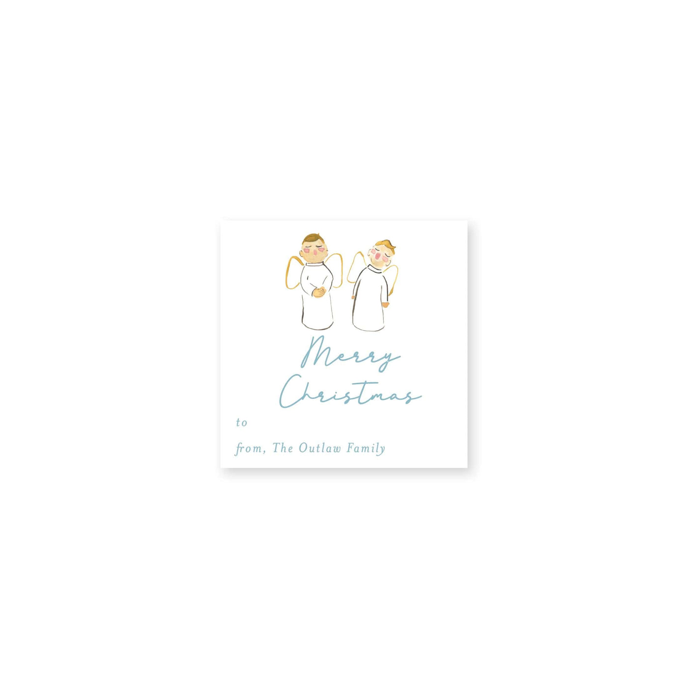 Singing Angels Christmas Stickers