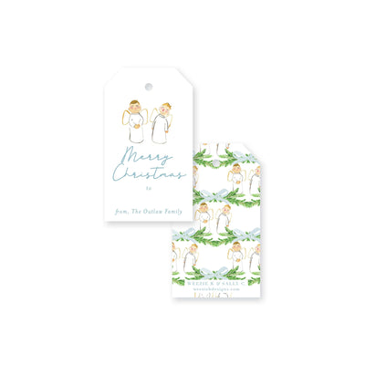 Singing Angels Christmas Gift Tag