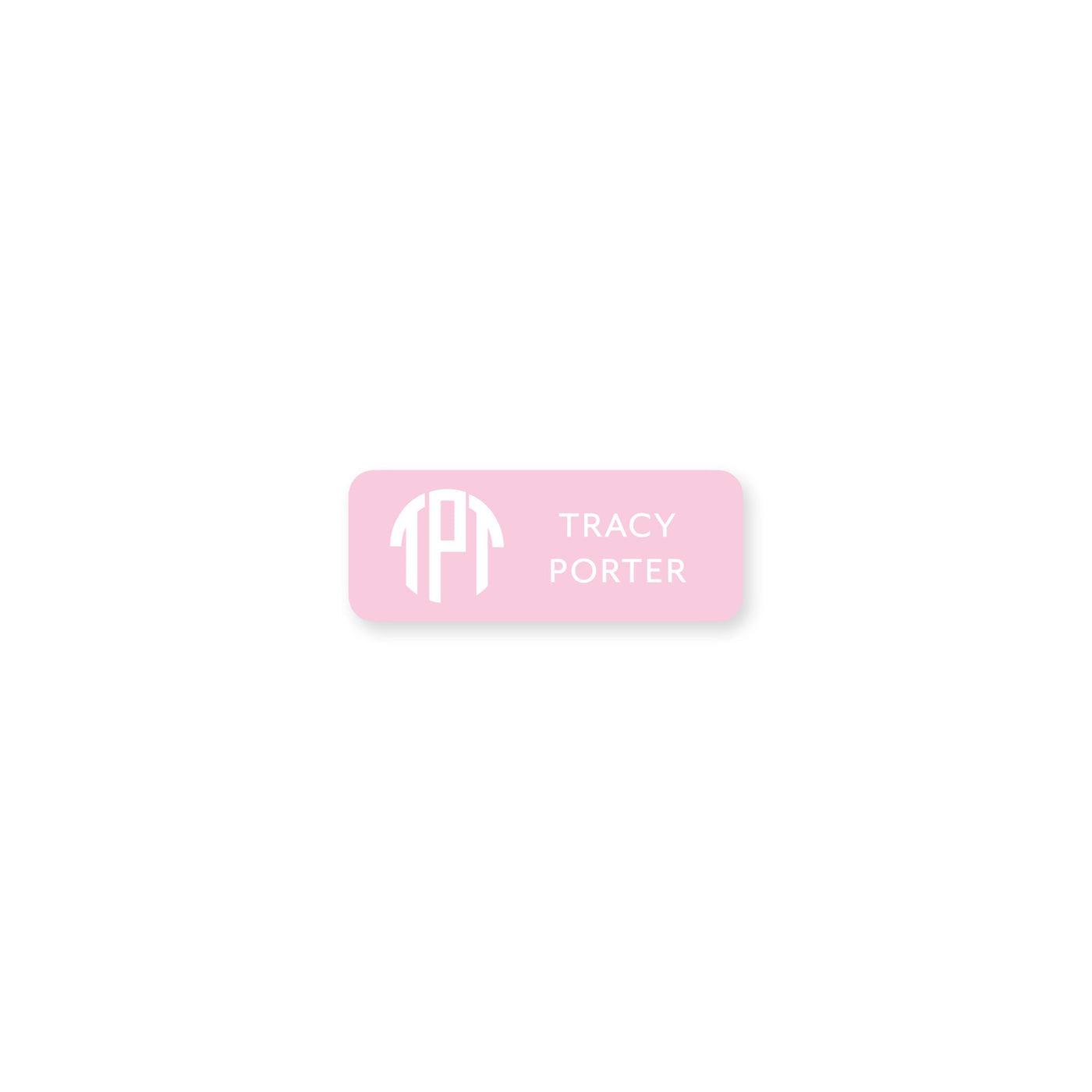 Circle Monogram Permanent Stickers