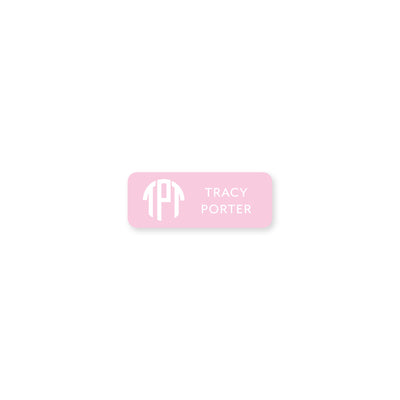 Circle Monogram Permanent Stickers