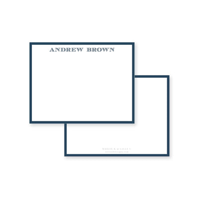 Color Border Flat Note Card