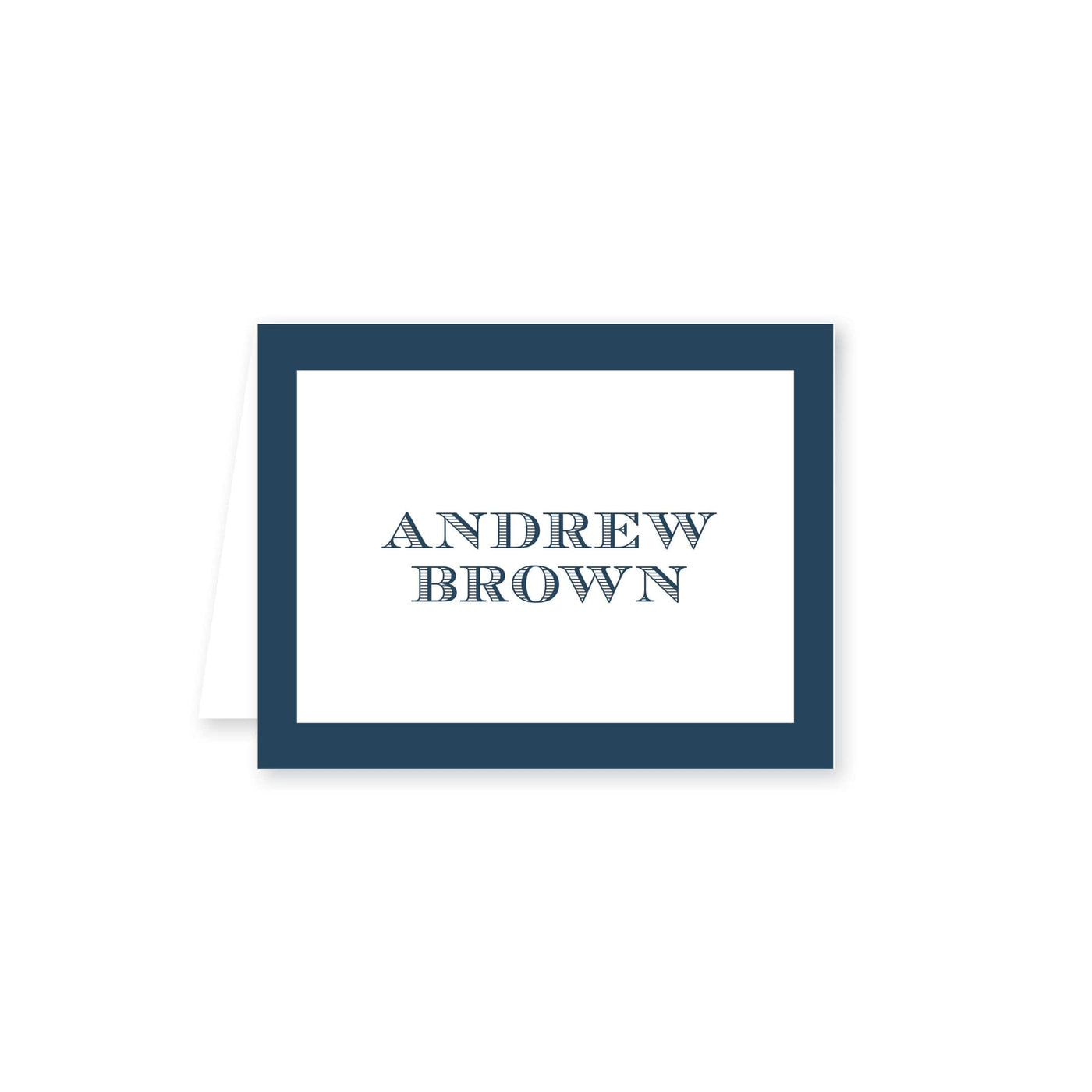 Color Border Folded Note Card