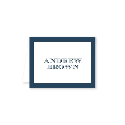 Color Border Folded Note Card