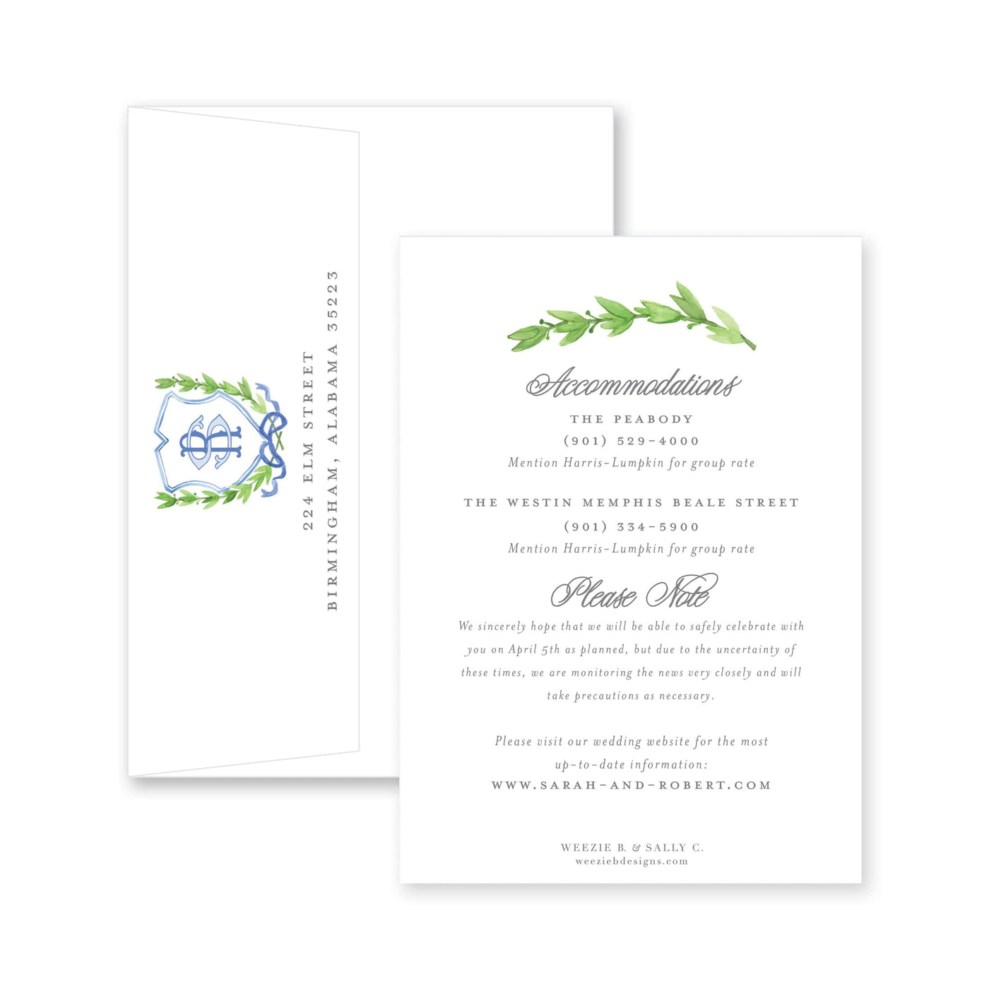 Crest 5 in Watercolor Save-the-Date
