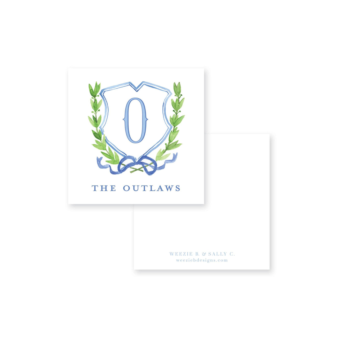 Crest 5 in Watercolor Calling Card