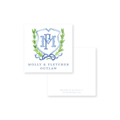 Crest 5 in Watercolor Calling Card