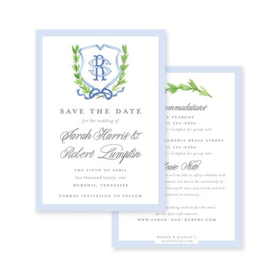 Crest 5 in Watercolor Save-the-Date