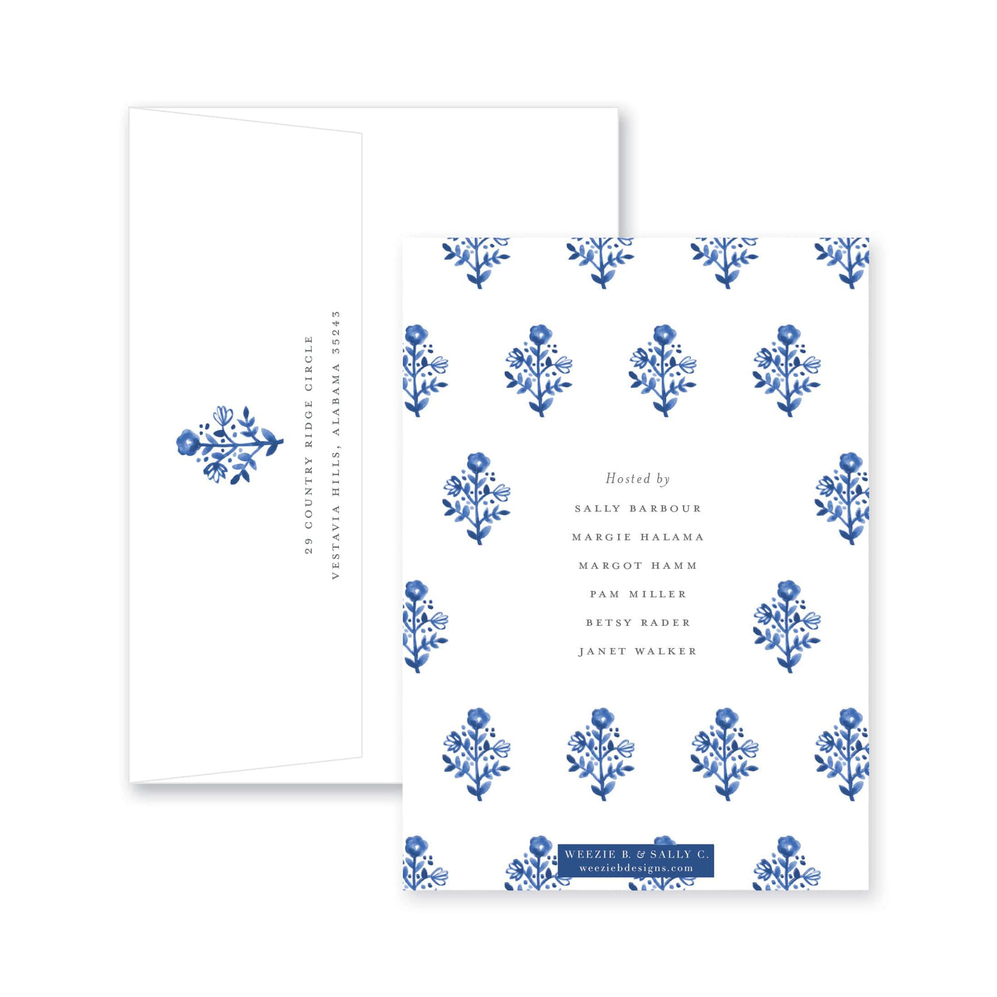 Delft Flowers Bridal Shower