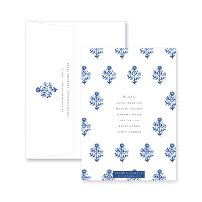 Delft Flowers Bridal Shower