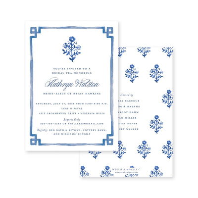 Delft Flowers Bridal Shower