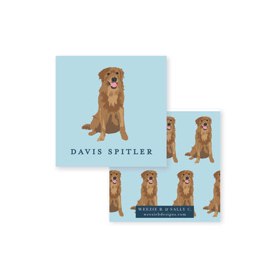 Dog Illustrated Calling Card