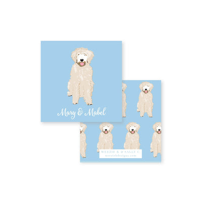 Dog Illustrated Calling Card