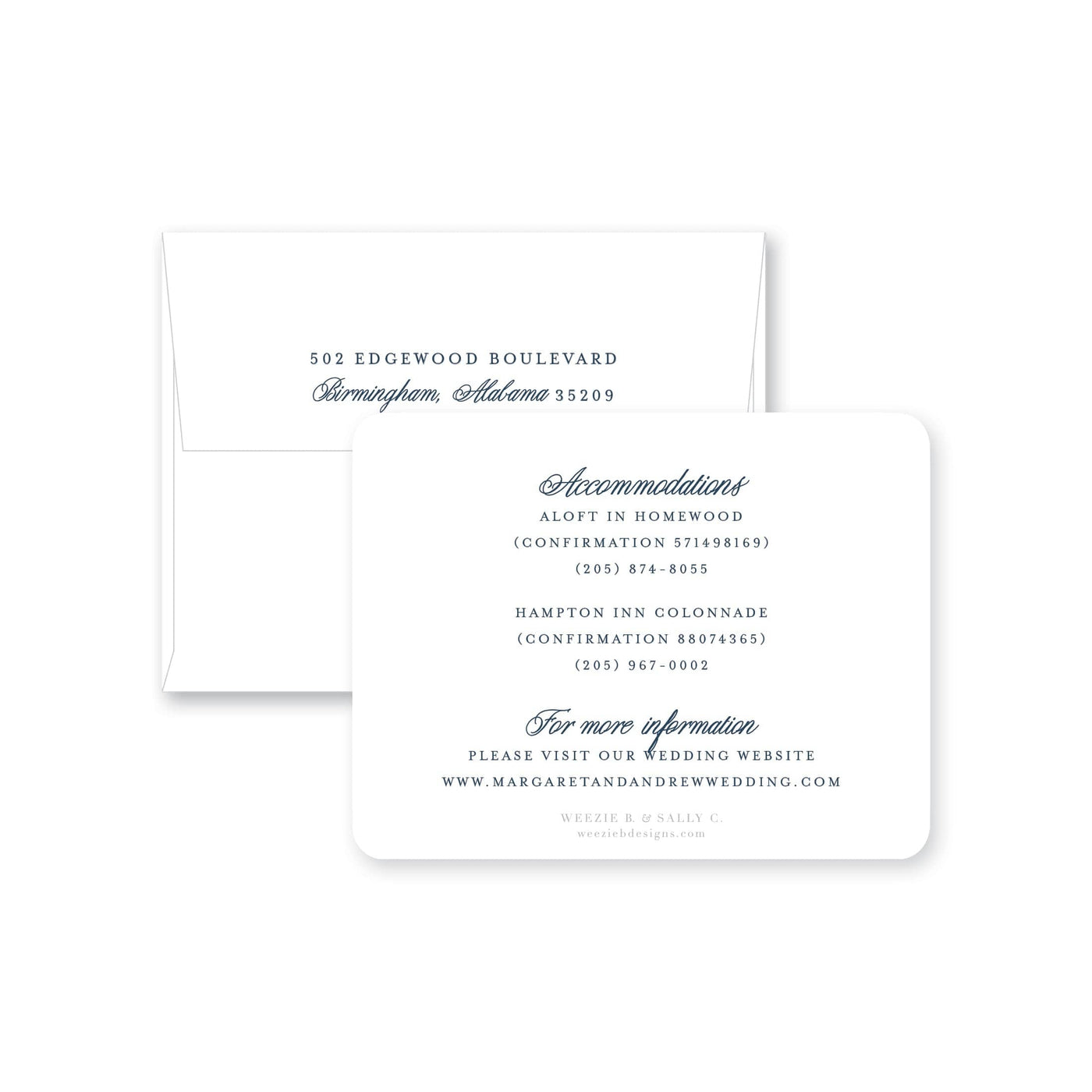 Elegant Brush Simple Save-the-Date