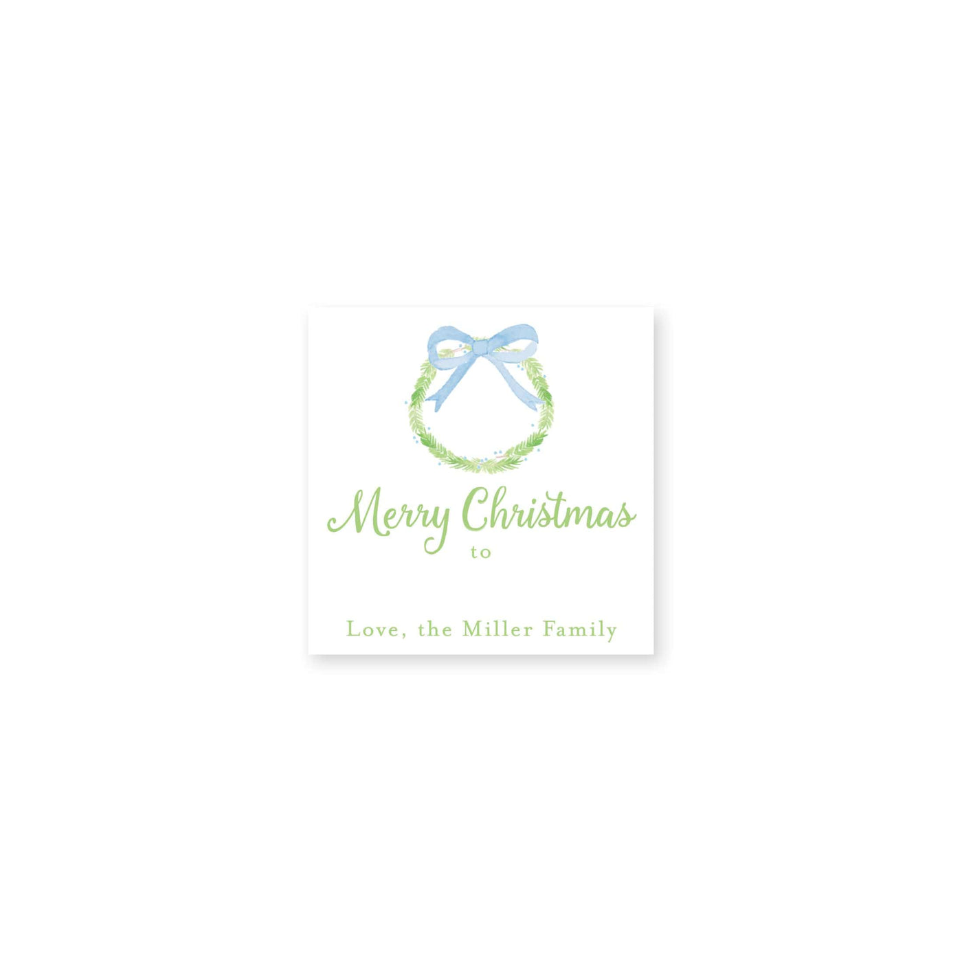 Evergreen Bough Christmas Stickers