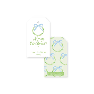 Evergreen Bough Christmas Gift Tag