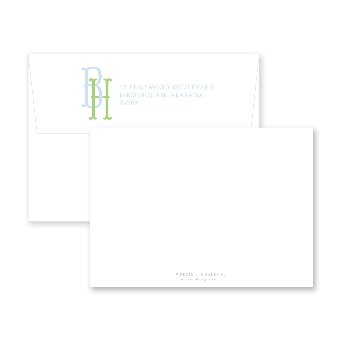 Fab Fishtail Flat Note Card
