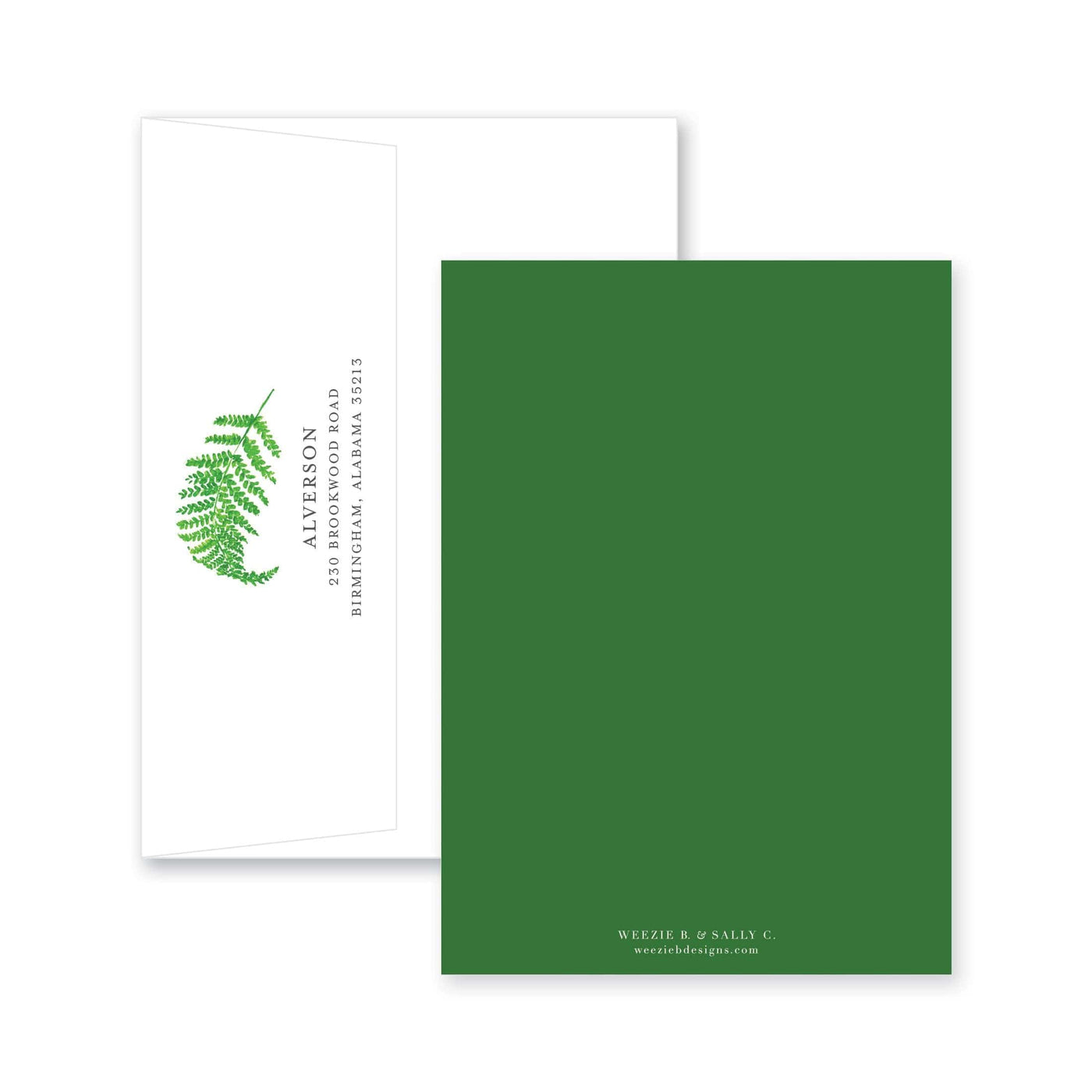 Weezie B. Designs | Festive Fern Fete Rehearsal Dinner