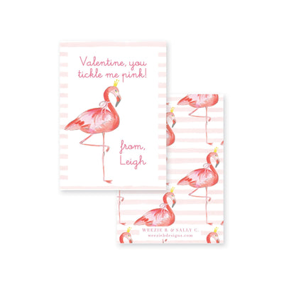 Pink Flamingo Valentines