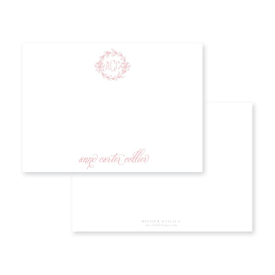 Victorian Wreath Flat Note Card