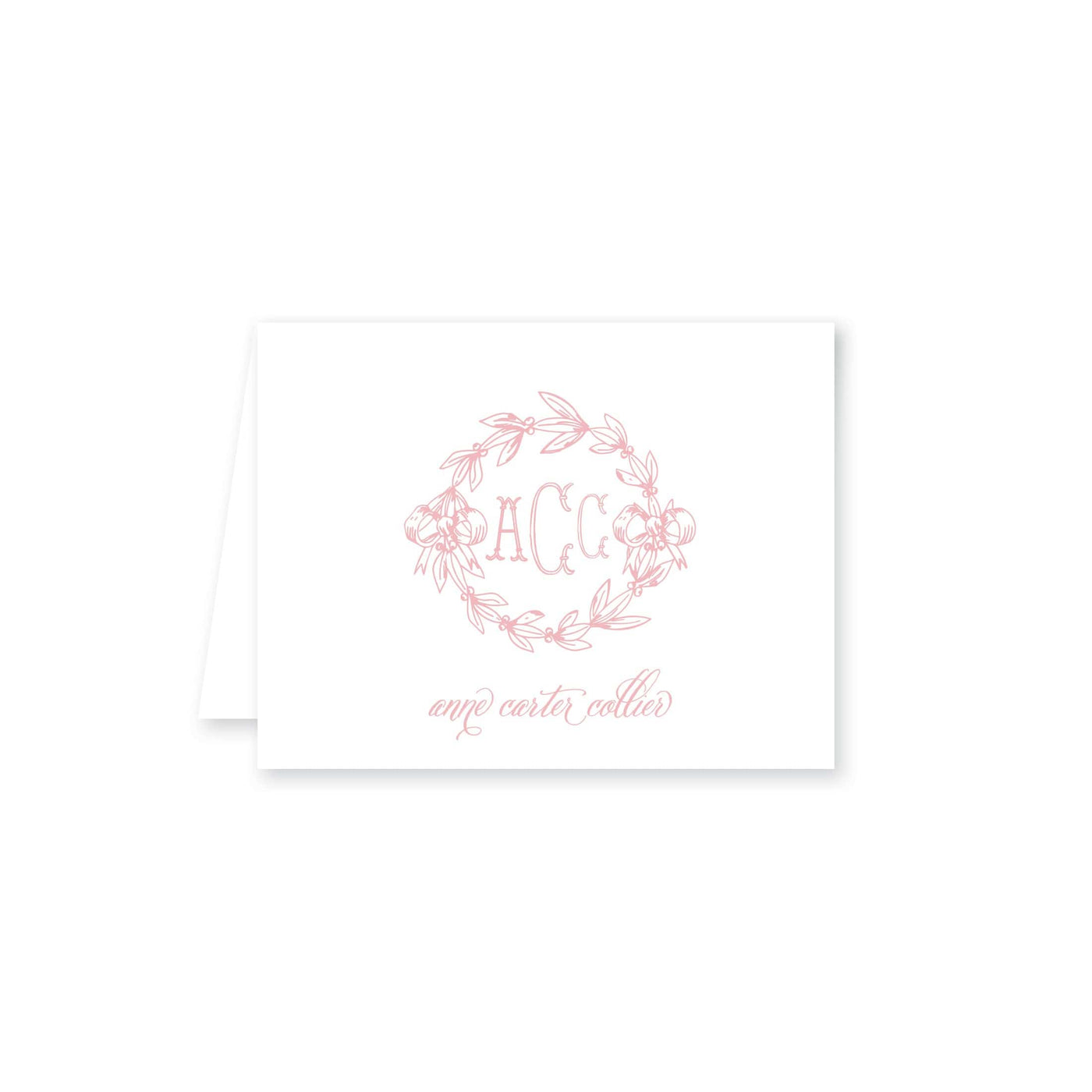 Victorian Wreath Folded Note Card