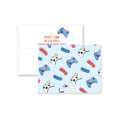 Gamer Level Flat Note Card