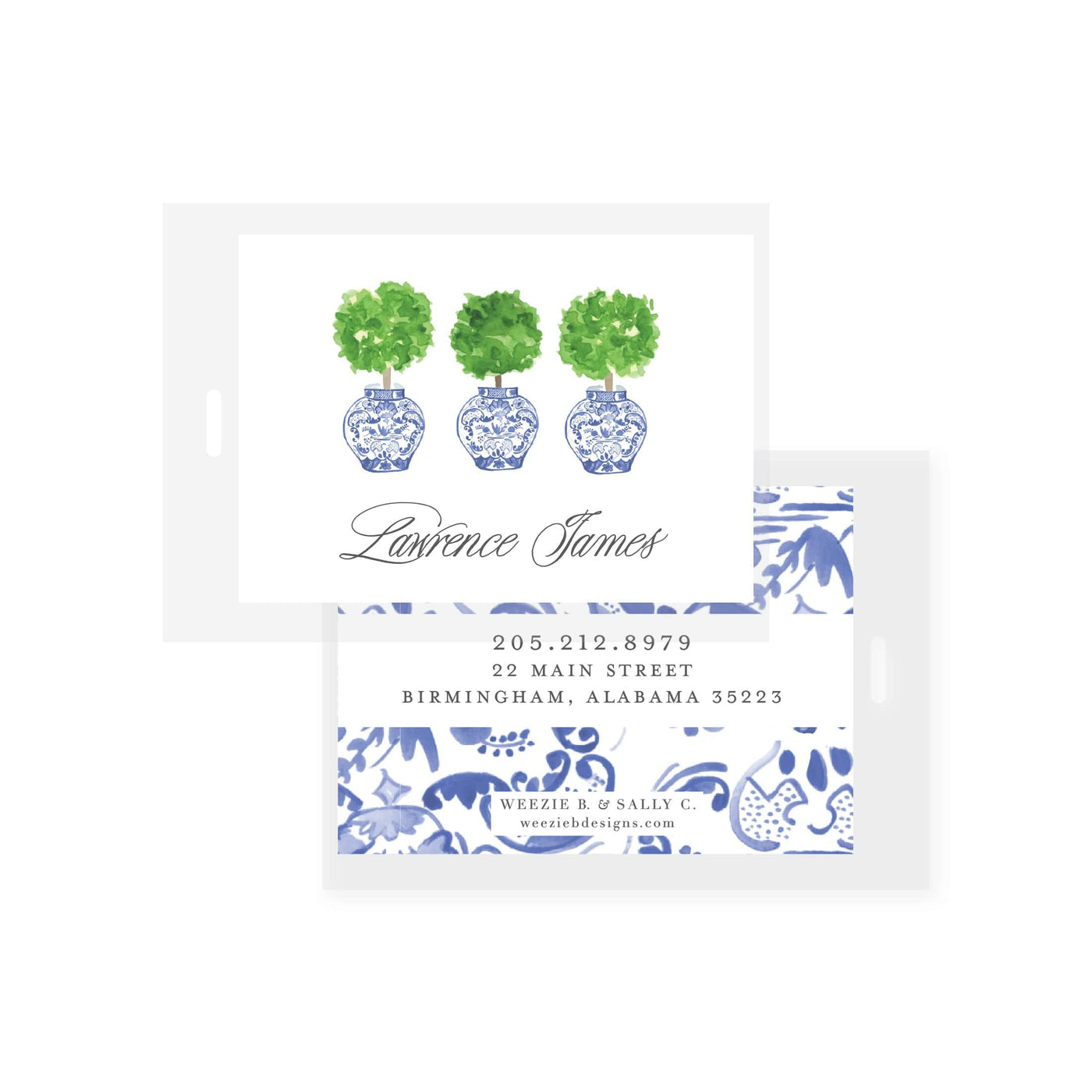 Ginger Jar Topiary Bag Tag (2 min)